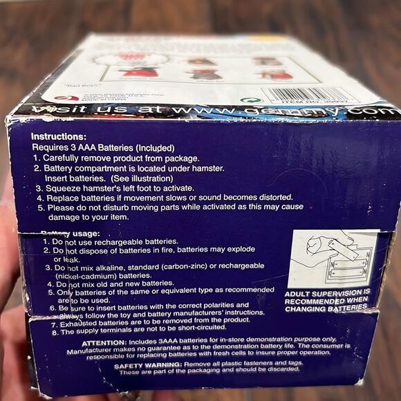 NIB New Gemmy DANCING HAMSTER Sarge Police Bad Boys Song no batteries - Picture 7 of 9